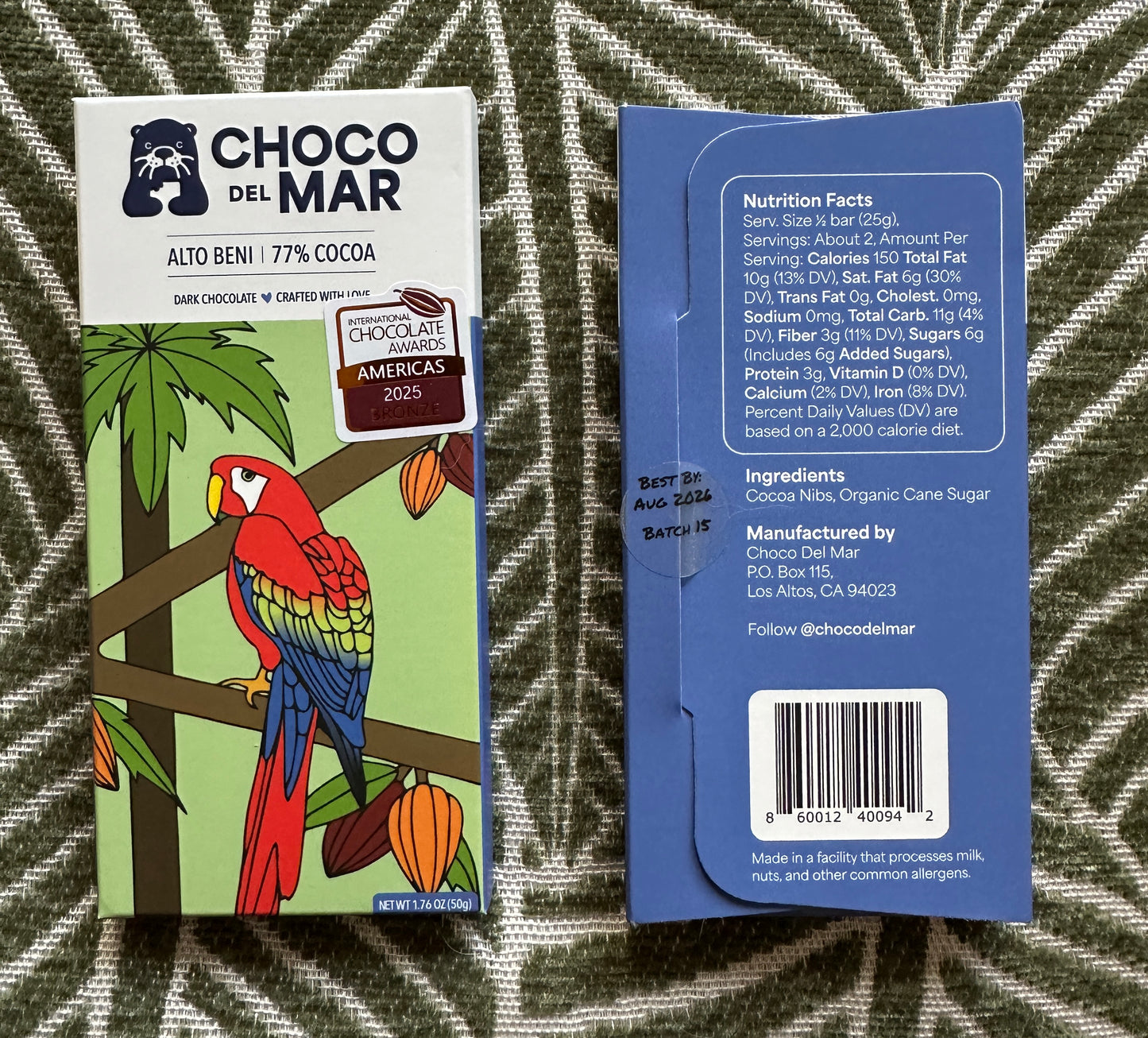 Award-Winning 75%+ Dark Chocolate Single Origin (3 Full-Size Bars)