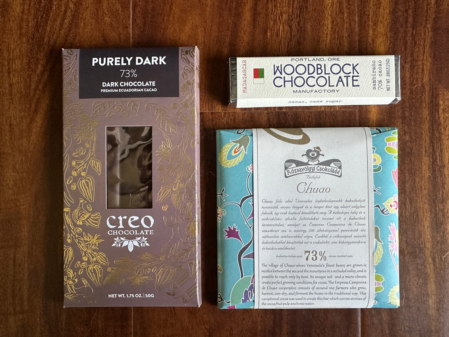 70% Sweet Spot Single-Origin Dark Chocolate V1 (3 Full-Size Bars)