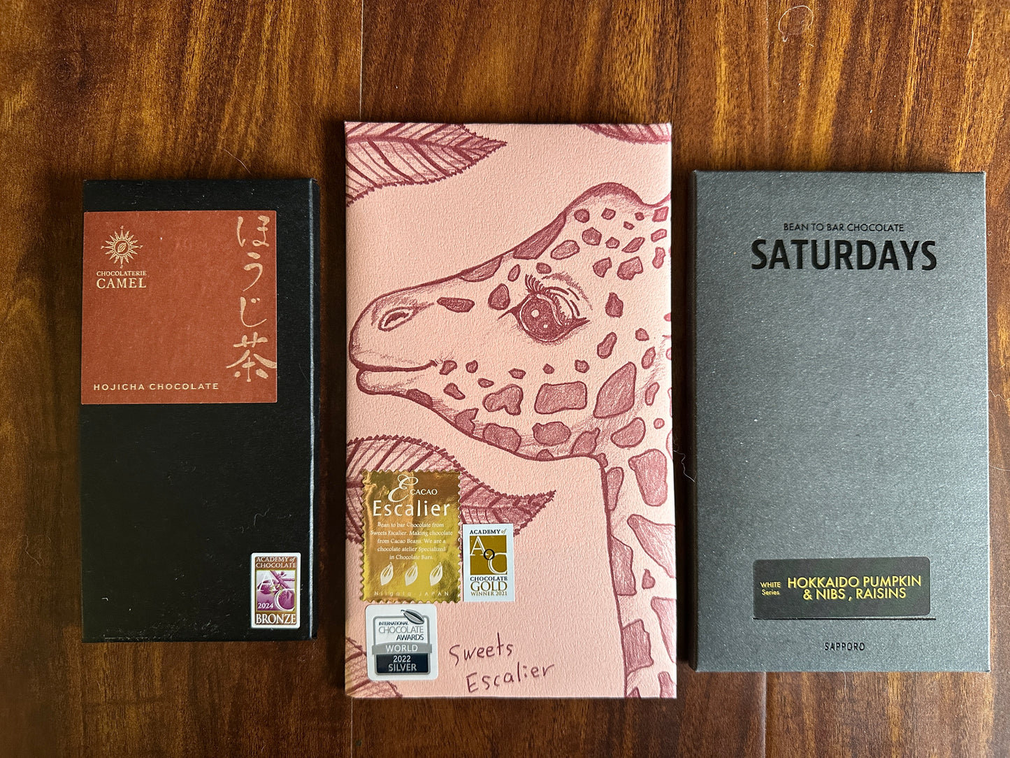 Lunar New Year Celebration Award-Winning White & Milk Chocolate With Unique Asian Flavors From Japanese Artisans (3 Full-Size Bars)