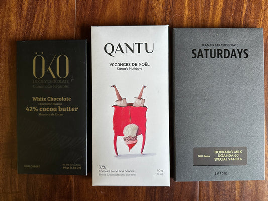 Luxury White & Blond Chocolate (3 Full-Size Bars)