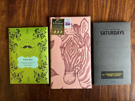 Lunar New Year Celebration Adventurous Asian Flavors Chocolate Set (3 Full-Size Bars)