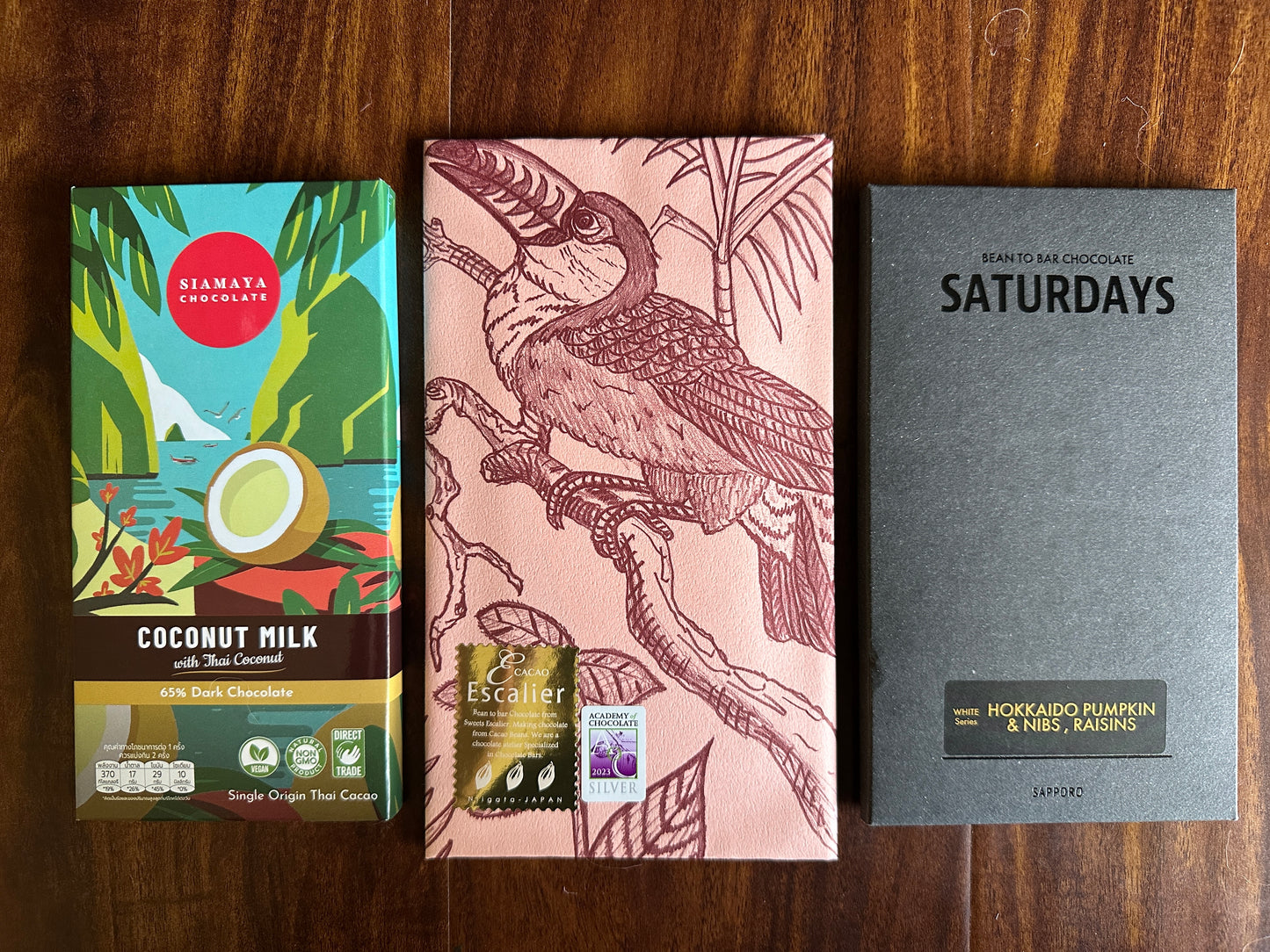 Lunar New Year Celebration Sweet Asian Flavors Chocolate Set (3 Full-Size Bars)