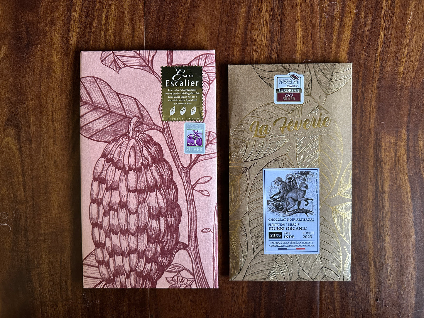 Double Up Award-Winning Single Origin Dark Chocolate (2 Full-Size Bars)