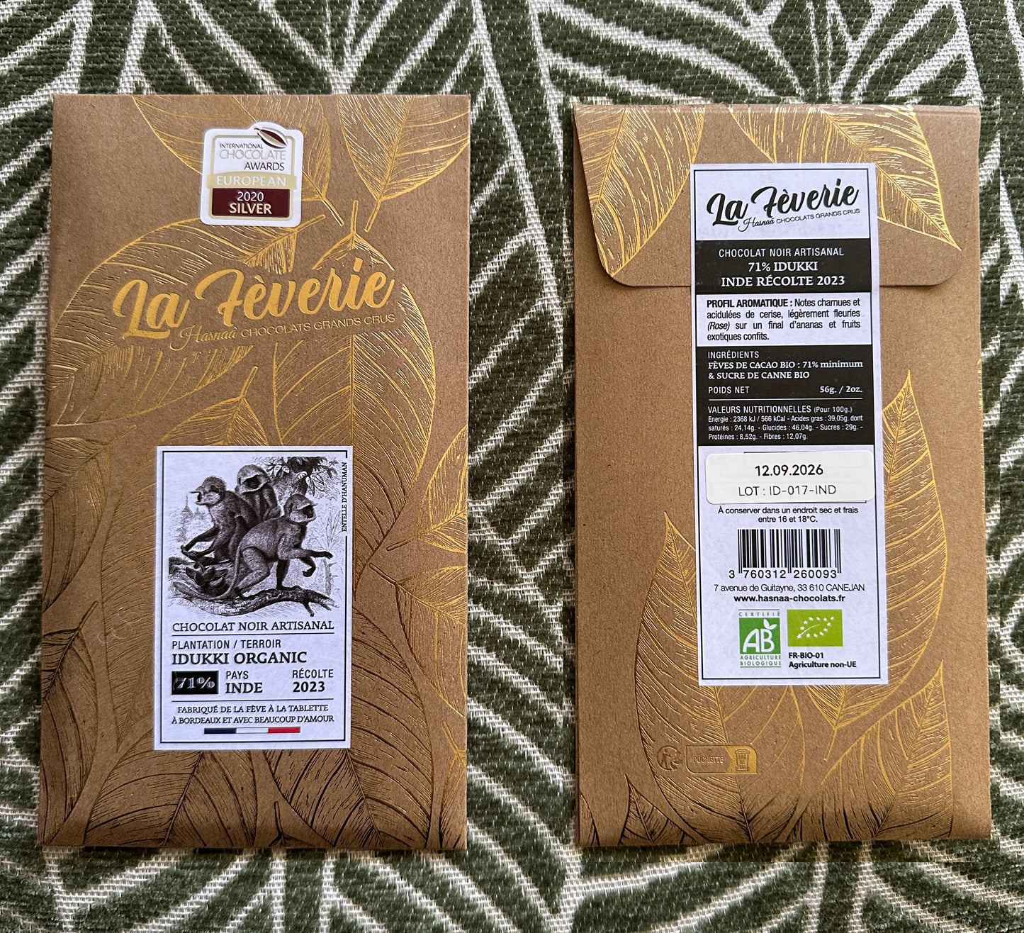 Double Up Award-Winning Single Origin Dark Chocolate (2 Full-Size Bars)