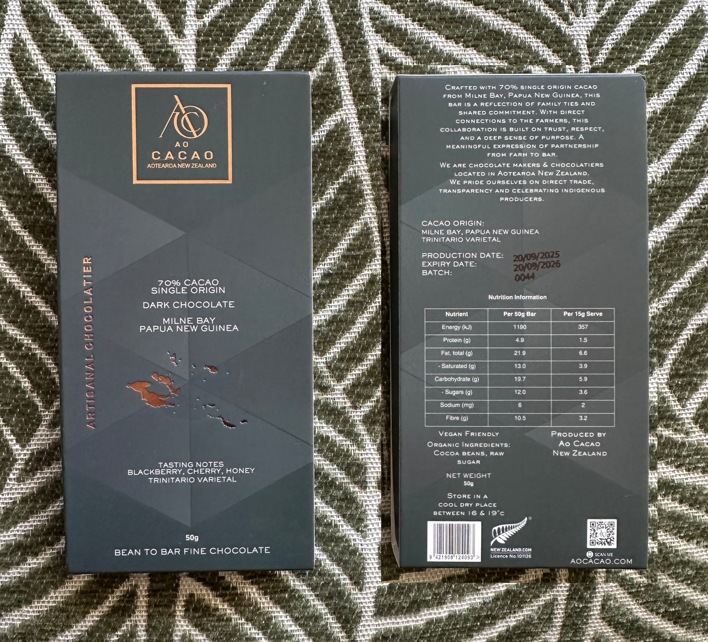 70% Sweet Spot Single-Origin Dark Chocolate V2 (3 Full-Size Bars)