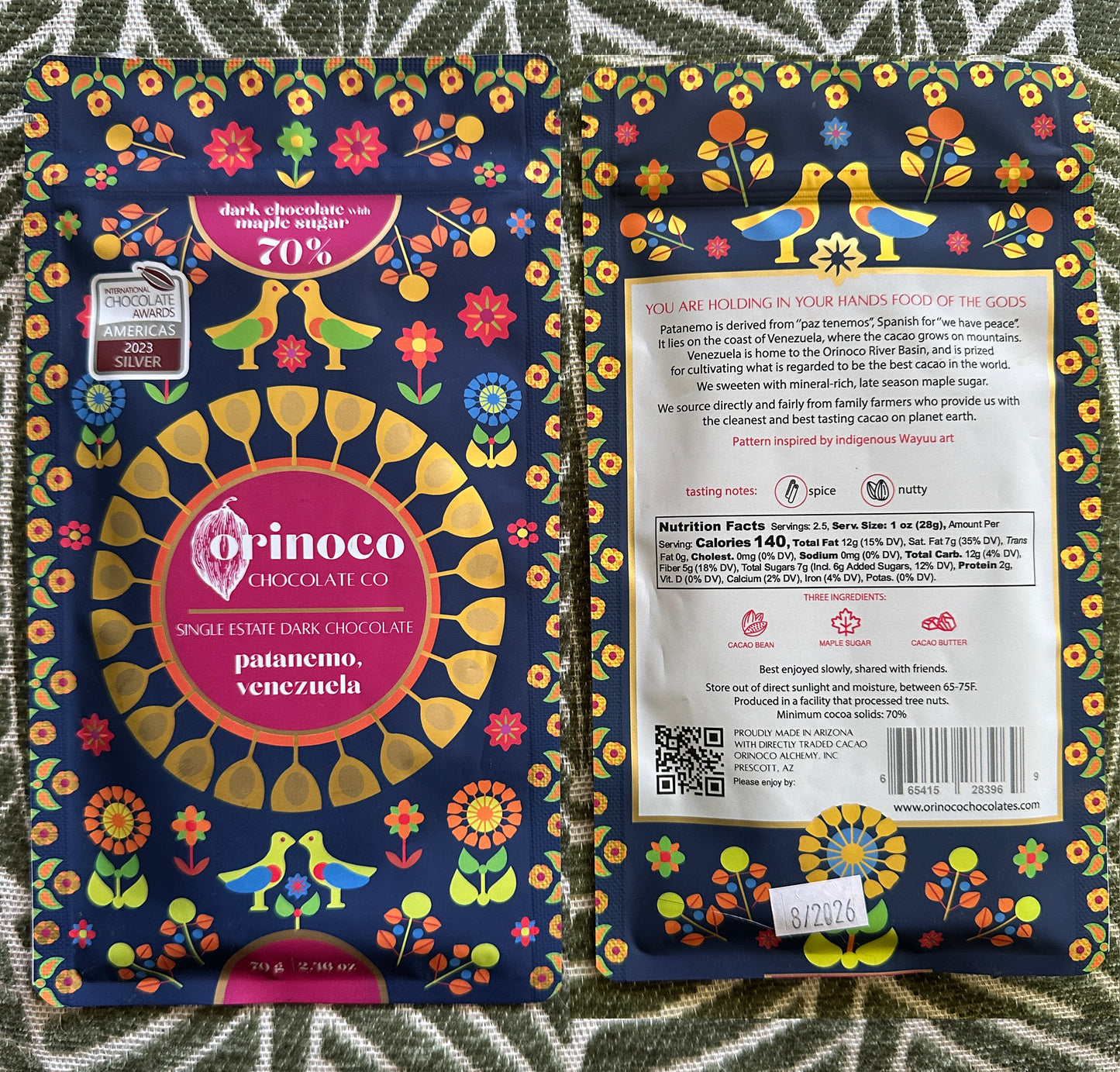 70% Sweet Spot Single-Origin Dark Chocolate V2 (3 Full-Size Bars)