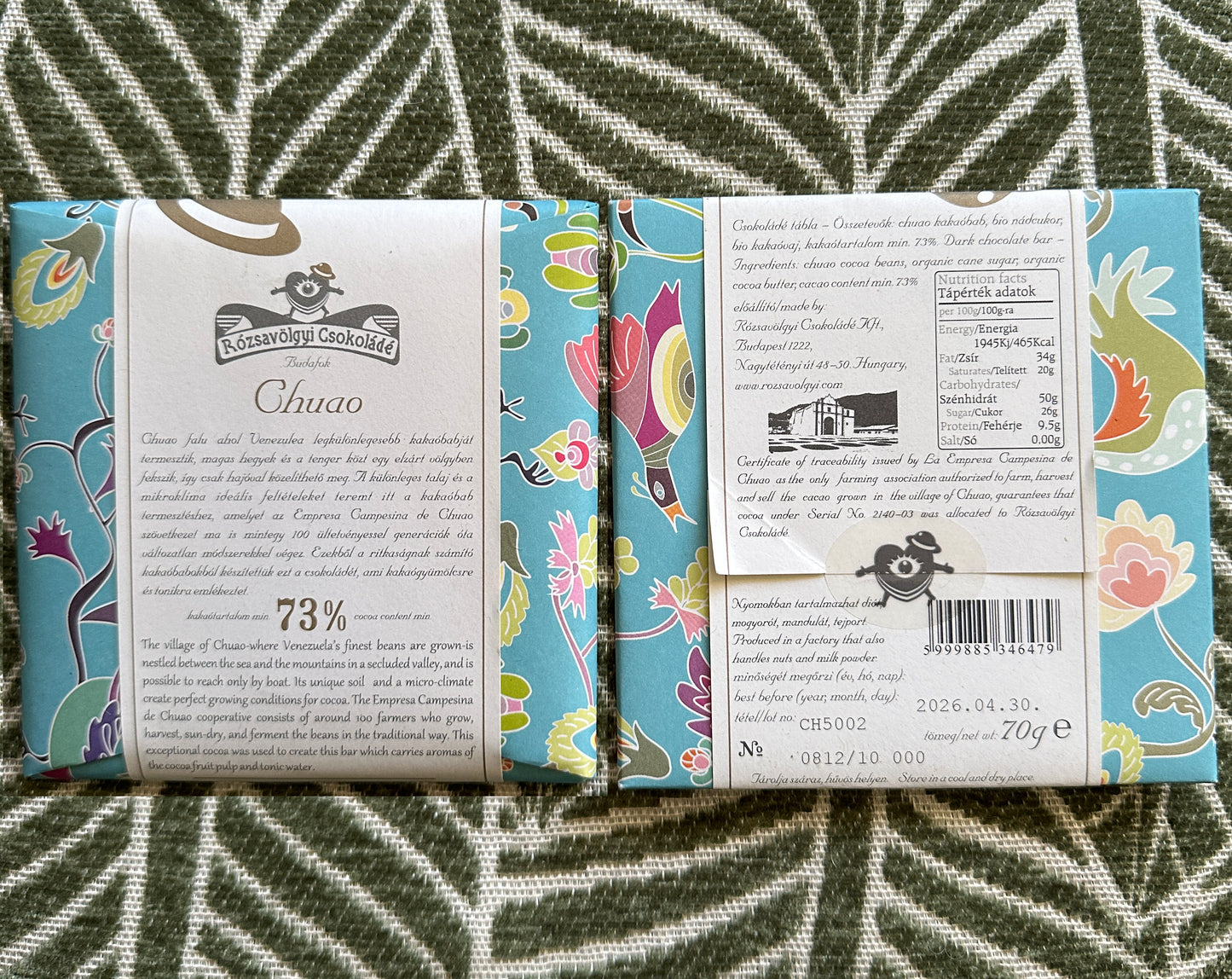 70% Sweet Spot Single-Origin Dark Chocolate V1 (3 Full-Size Bars)