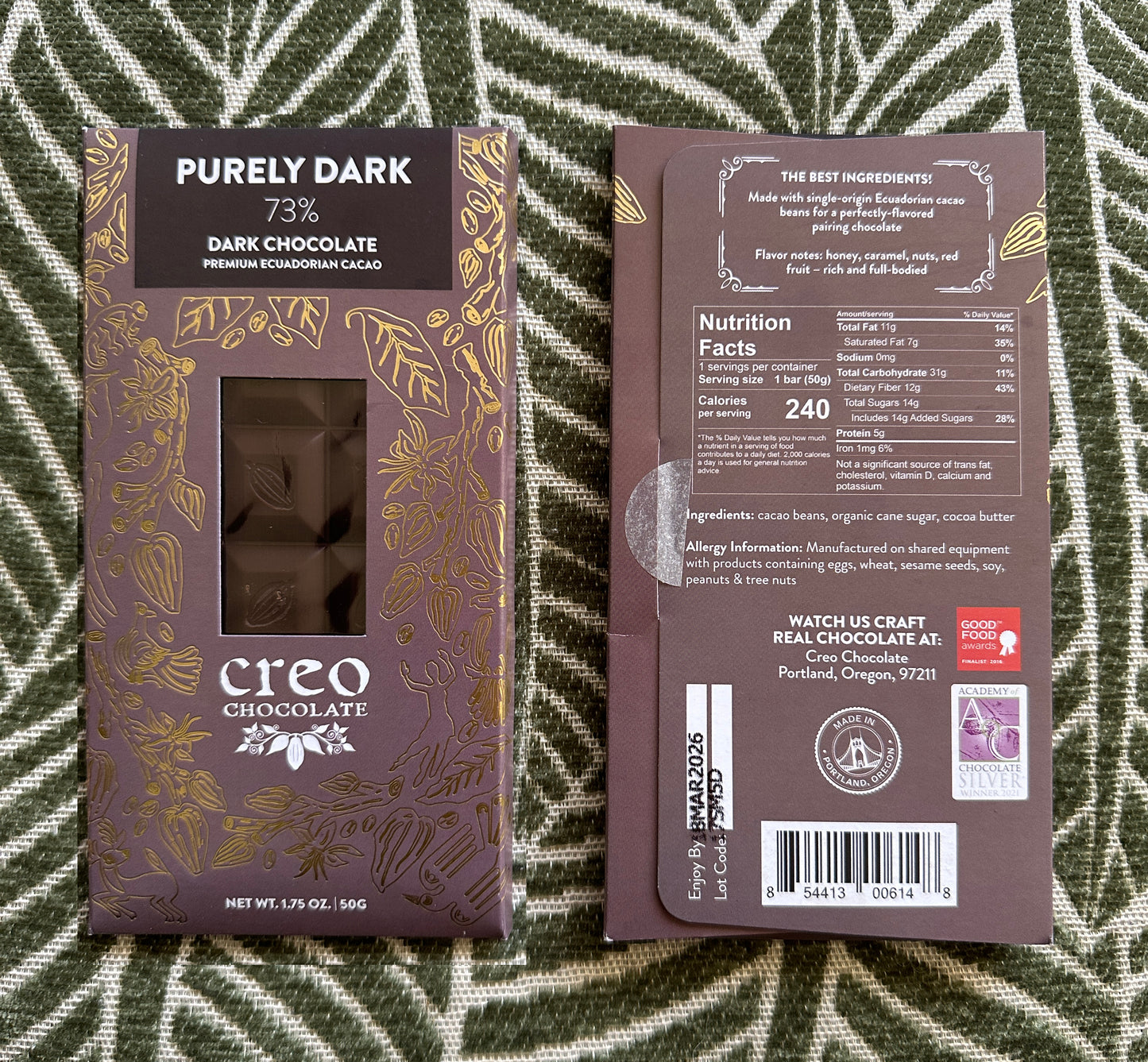 70% Sweet Spot Single-Origin Dark Chocolate V1 (3 Full-Size Bars)